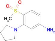 4-Methylsulfonyl-3-(pyrrolidin-1-yl)aniline