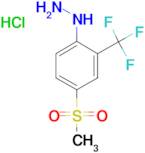 (4-Methylsulfonyl-2-(trifluoromethyl)phenylhydrazine hydrochloride