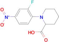 1-(2-Fluoro-4-nitrophenyl)piperidine-2-carboxylic acid