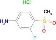 3-Fluoro-4-methylsulfonylaniline hydrochloride