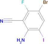 2-Amino-5-bromo-6-fluoro-3-iodobenzonitrile