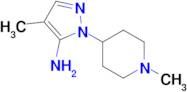 4-Methyl-2-(1-methyl-piperidin-4-yl)-2H-pyrazol-3-ylamine