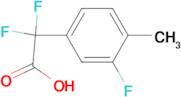 2,2-Difluoro-2-(3-fluoro-4-methylphenyl)acetic acid