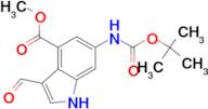 Methyl 6-N-Boc-amino-3-formyl-1H-indole-4-carboxylate