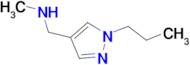 Methyl (1-propyl-1H-pyrazol-4-yl methyl)amine