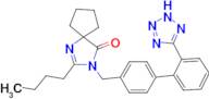 2-Butyl-3-[2'-(1H-tetrazol-5-yl)biphenyl-4-ylmethyl]1,3-diaza-spiro[4.4]non-1-en-4-one