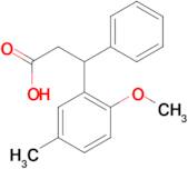 3-(2-Methoxy-5-methyl-phenyl)-3-phenyl-propionic acid