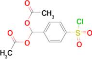 Acetic acid acetoxy-(4-chlorosulfonylphenyl)methyl ester