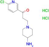 3-(4-Aminopiperidin-1-yl)-1-(6-chloropyridin-3-yl)propan-1-one dihydrochloride