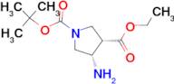 cis-4-Amino-1-N-Boc-pyrrolidine-3-carboxylic acid ethyl ester