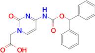 (4-N-(Benzhydryloxycarbonyl)cytosine)-1-acetic acid