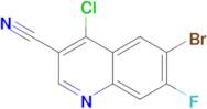 6-Bromo-4-chloro-7-fluoro-quinoline-3-carbonitrile
