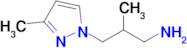 2-Methyl-3-(3-methyl-2H-pyrazol-1-yl)propyl amine