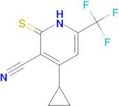 4-Cyclopropyl-2-mercapto-6-trifluoromethyl-nicotinonitrile