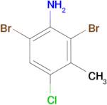 4-Chloro-2,6-dibromo-3-methylaniline