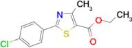 Ethyl 4-methyl-2-(4-chlorophenyl)thiazole-5-carboxylate