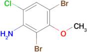 6-Chloro-2,4-dibromo-3-methoxyaniline