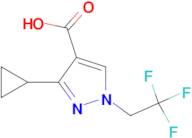 3-Cyclopropyl-1-(2,2,2-trifluoroethyl)-1H-pyrazole-4-carboxylic acid