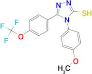 4-(-4-Methoxyphenyl)-5-[4-(trifluoromethoxy)phenyl]-4H-[1,2,4]-triazole-3-thiol