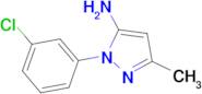 2-(3-Chlorophenyl)-5-methyl-2H-pyrazol-3-yl amine