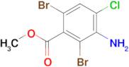 Methyl 3-amino-2,6-dibromo-4-chlorobenzoate