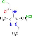 2-chloro-N-(1-ethyl-3,5-dimethyl-1H-pyrazol-4-yl)acetamide hydrochloride