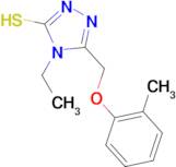 4-Ethyl-5-[(2-methylphenoxy)methyl]-4H-1,2,4-triazole-3-thiol