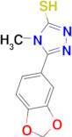 5-Benzo[1,3]dioxol-5-yl-4-methyl-4H-[1,2,4]triazole-3-thiol