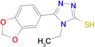 5-Benzo[1,3]dioxol-5-yl-4-ethyl-4H-[1,2,4]triazole-3-thiol