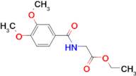 (3,4-Dimethoxy-benzoylamino)-acetic acid ethyl ester