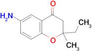 6-Amino-2-ethyl-2-methyl-chroman-4-one