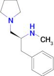 (S)-Methyl-(2-phenyl-1-pyrrolidin-1-ylmethyl-ethyl)-amine