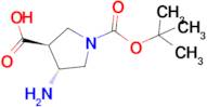 trans-4-Amino-1-Boc-pyrrolidine-3-carboxylic acid