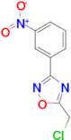 5-Chloromethyl-3-(3-nitro-phenyl)-[1,2,4]oxadiazole