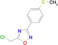 5-Chloromethyl-3-(4-methylsulfanyl-phenyl)-[1,2,4]oxadiazole