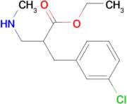 Ethyl 3-(3-chloro-phenyl)-2-methylaminomethyl-propionate