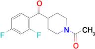 4-(2',4'-Difluorobenzoyl)-1-acetylpiperidine