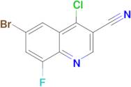 6-Bromo-4-chloro-8-fluoro-quinoline-3-carbonitrile