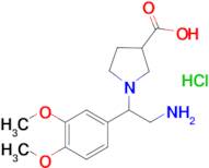 1-[2-Amino-1-(3,4-dimethoxy-phenyl)-ethyl]-pyrrolidine-3-carboxylic acid hydrochloride