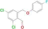 2,4-Dichloro-6-(4-fluoro-phenoxymethyl)-benzaldehyde