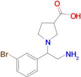 1-[2-Amino-1-(3-bromo-phenyl)-ethyl]-pyrrolidine-3-carboxylic acid