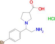 1-[2-Amino-1-(4-bromo-phenyl)-ethyl]-pyrrolidine-3-carboxylic acid hydrochloride