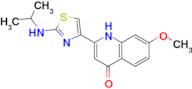 2-(2-Isopropylamino-thiazol-4-yl)-7-methoxy-quinolin-4-ol