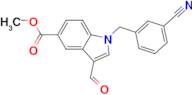 1-(3-Cyano-benzyl)-3-formyl-1H-indole-5-carboxylic acid methyl ester