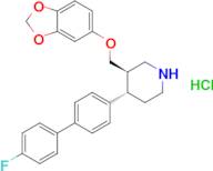 trans-3-(Benzo[1,3]dioxol-5-yloxymethyl)-4-(4'-fluoro-biphenyl-4-yl)-piperidine hydrochloride