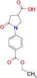 1-[4-(Ethoxycarbonyl)phenyl]-5-oxopyrrolidine-3-carboxylic acid