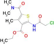 2-(2-Chloro-acetylamino)-5-dimethylcarbamoyl-4-methyl-thiophene-3-carboxylic acid ethyl ester