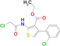 2-(2-Chloro-acetylamino)-4-(2-chloro-phenyl)-thiophene-3-carboxylic acid ethyl ester