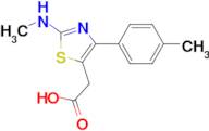 2-[2-(Methylamino)-4-(4-methylphenyl)-1,3-thiazol-5-yl]acetic acid