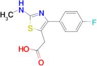 2-[4-(4-Fluorophenyl)-2-(methylamino)-1,3-thiazol-5-yl]acetic acid